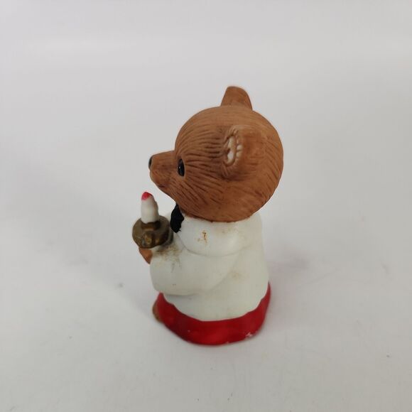 VINTAGE Christmas Choir Boy Bears HOMCO 5100 Set of 3 Singing w/ Candle & Hymnal - Picture 4 of 16